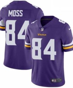 Superior Mens Nike Minnesota Vikings 84 Randy Moss Purple Team Color Vapor Untouchable Limited Player NFL Jersey