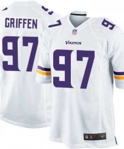 Marvelous Mens Nike Minnesota Vikings 97 Everson Griffen Game White NFL Jersey