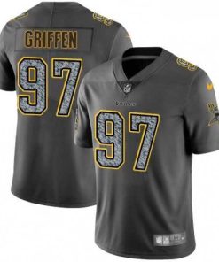Exceptional Mens Nike Minnesota Vikings 97 Everson Griffen Gray Static Vapor Untouchable Limited NFL Jersey