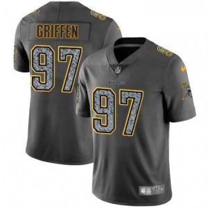 Exceptional Mens Nike Minnesota Vikings 97 Everson Griffen Gray Static Vapor Untouchable Limited NFL Jersey