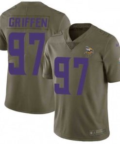 Superb Mens Nike Minnesota Vikings 97 Everson Griffen Limited Olive 2017 Salute to Service NFL Jersey