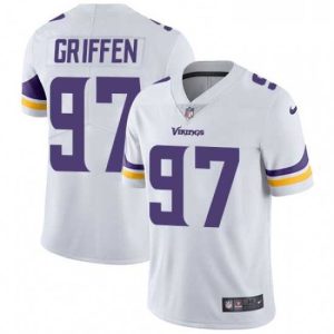 Exceptional Mens Nike Minnesota Vikings 97 Everson Griffen White Vapor Untouchable Limited Player NFL Jersey