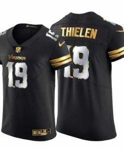 Superb Minnesota Vikings 19 Adam Thielen Nike Black Edition Vapor Untouchable Elite NFL Jersey