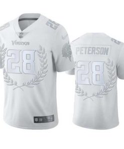Premium Minnesota Vikings 28 Adrian Peterson 27 Nike Platinum NFL MVP Limited Edition Jersey