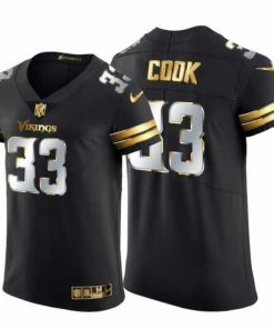 Finest Minnesota Vikings 33 Dalvin Cook Nike Black Edition Vapor Untouchable Elite NFL Jersey