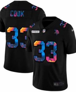 Exquisite Minnesota Vikings 33 Dalvin Cook Nike Multi Color Black 2020 NFL Crucial Catch Vapor Untouchable Limited Jersey