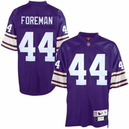 Outstanding Minnesota Vikings 44 Chuck Foreman Purple Jerseys Throwback