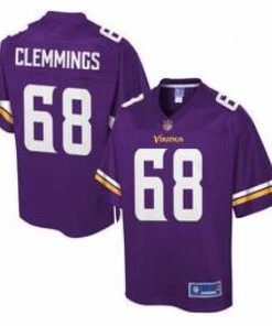 Exceptional Minnesota Vikings # 68 T J  Clemmings  Purple elitie Jerseys