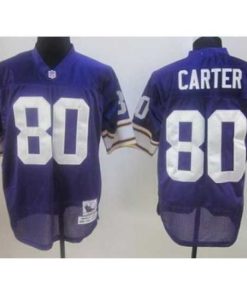 Exceptional Minnesota Vikings 80 Cris Carter Purple Throwback Jerseys