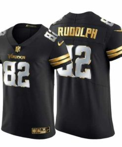 Marvelous Minnesota Vikings 82 Kyle Rudolph Nike Black Edition Vapor Untouchable Elite NFL Jersey