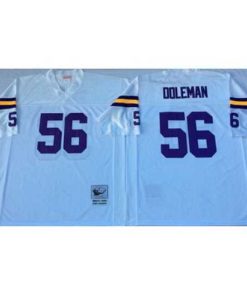 Superior Mitchell&Ness Vikings 56 Chris Doleman White Throwback Stitched NFL Jersey