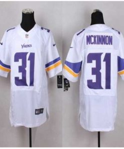 Outstanding New Minnesota Vikings #31 Jerick McKinnon White Stitched NFL Elite Jersey