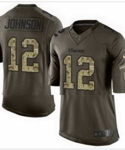 Outstanding Nike Minnesota Vikings #12 Charles Johnson Green Mens Stitched NFL Limited Salute to Service Jersey