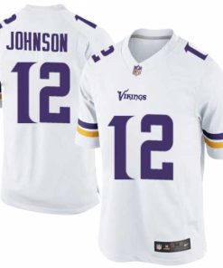 Superb Nike Minnesota Vikings #12 Charles Johnson White Mens Stitched NFL Elite Jersey