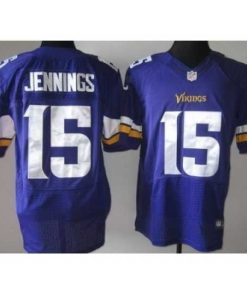 Gorgeous Nike Minnesota Vikings 15 Greg Jennings Purple Elite NFL Jersey