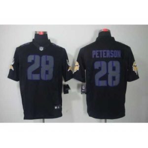 Exceptional Nike Minnesota Vikings 28 Adrian Peterson Black Limited Impact NFL Jersey