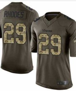 Superb Nike Minnesota Vikings #29 Xavier Rhodes Green 27s Stitched NFL Limited Salute to Service Jersey