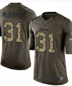 Superior Nike Minnesota Vikings #31 Jerick McKinnon Green 27s Stitched NFL Limited Salute to Service Jersey