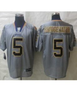 Outstanding Nike Minnesota Vikings 5 Teddy Bridgewater grey Elite lights out NFL Jersey