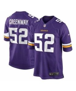 Outstanding Nike Minnesota Vikings 52 Chad Greenway Purple Game NFL Jersey