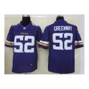 Exceptional Nike Minnesota Vikings 52 Chad Greenway Purple Limited NFL Jersey