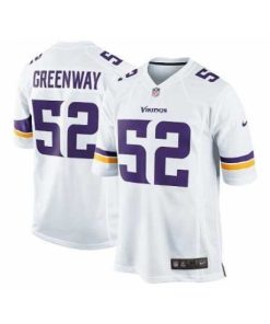 Gorgeous Nike Minnesota Vikings 52 Chad Greenway White Game NFL Jersey