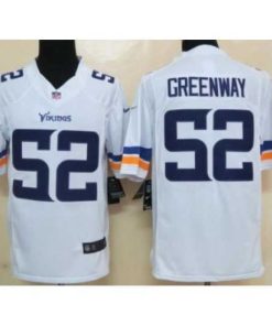 Finest Nike Minnesota Vikings 52 Chad Greenway White Limited NFL Jersey