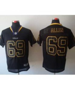 Superb Nike Minnesota Vikings 69 Jared Allen Black Elite Lights Out NFL Jersey