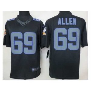 Exceptional Nike Minnesota Vikings 69 Jared Allen Black Limited Impact NFL Jersey