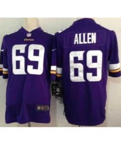Marvelous Nike Minnesota Vikings 69 Jared Allen Purple Game NFL Jersey