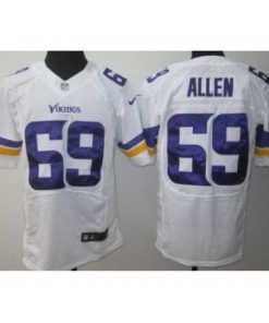 Premium Nike Minnesota Vikings 69 Jared Allen White Elite NFL Jersey