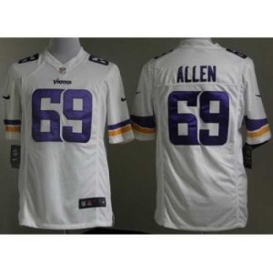 Exceptional Nike Minnesota Vikings 69 Jared Allen White Game NFL Jersey