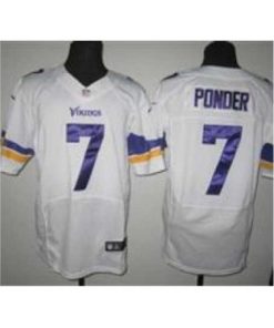 Gorgeous Nike Minnesota Vikings 7 Christian Ponder white Elite NFL Jersey