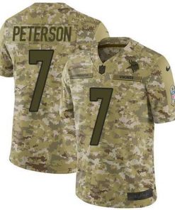 High quality Nike Minnesota Vikings 7 Patrick Peterson Camo Stitched NFL Limited 2018 Salute To Service Jersey