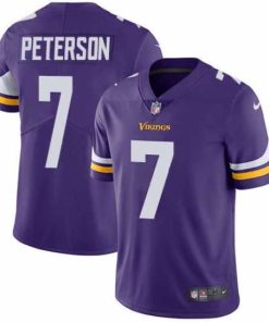 Premium Nike Minnesota Vikings 7 Patrick Peterson Purple Team Color Stitched NFL Vapor Untouchable Limited Jersey
