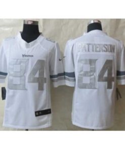 Gorgeous Nike Minnesota Vikings 84 Cordarrelle Patterson White Game Platinum NFL Jersey