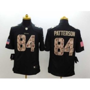 Exceptional Nike Minnesota Vikings 84 Cordarrelle Patterson black Limited Salute to Service NFL Jersey