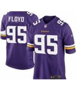 High quality Nike Minnesota Vikings 95 Sharrif Floyd Purple Game NFL Jersey