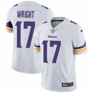 Exceptional Nike Vikings #17 Kendall Wright White Mens Stitched NFL Vapor Untouchable Limited Jersey