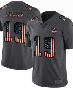 Exceptional Nike Vikings 19 Adam Thielen 2019 Salute To Service USA Flag Fashion Limited Jersey