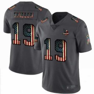 Exceptional Nike Vikings 19 Adam Thielen 2019 Salute To Service USA Flag Fashion Limited Jersey