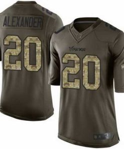 Premium Nike Vikings #20 Mackensie Alexander Green Mens Stitched NFL Limited Salute to Service Jersey