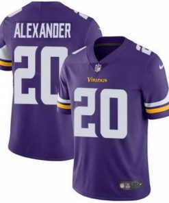 High quality Nike Vikings #20 Mackensie Alexander Purple Team Color Mens Stitched NFL Vapor Untouchable Limited Jersey