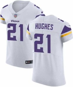 Superior Nike Vikings #21 Mike Hughes White Mens Stitched NFL Vapor Untouchable Elite Jersey