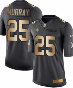High quality Nike Vikings #25 Latavius Murray Black Men's Stitched NFL Limited Gold Salute To Service Jersey