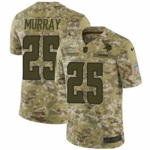 Exceptional Nike Vikings #25 Latavius Murray Camo Mens Stitched NFL Limited 2018 Salute To Service Jersey