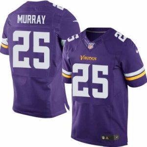 Exceptional Nike Vikings #25 Latavius Murray Purple Team Color Men's Stitched NFL Elite Jersey