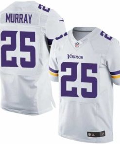 Marvelous Nike Vikings #25 Latavius Murray White Men's Stitched NFL Elite Jersey