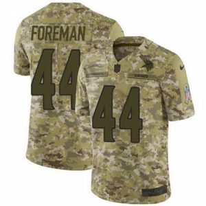 Exceptional Nike Vikings #44 Chuck Foreman Camo Mens Stitched NFL Limited 2018 Salute To Service Jersey