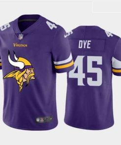 Marvelous Nike Vikings 45 Troy Dye Purple Team Big Logo Vapor Untouchable Limited Jersey